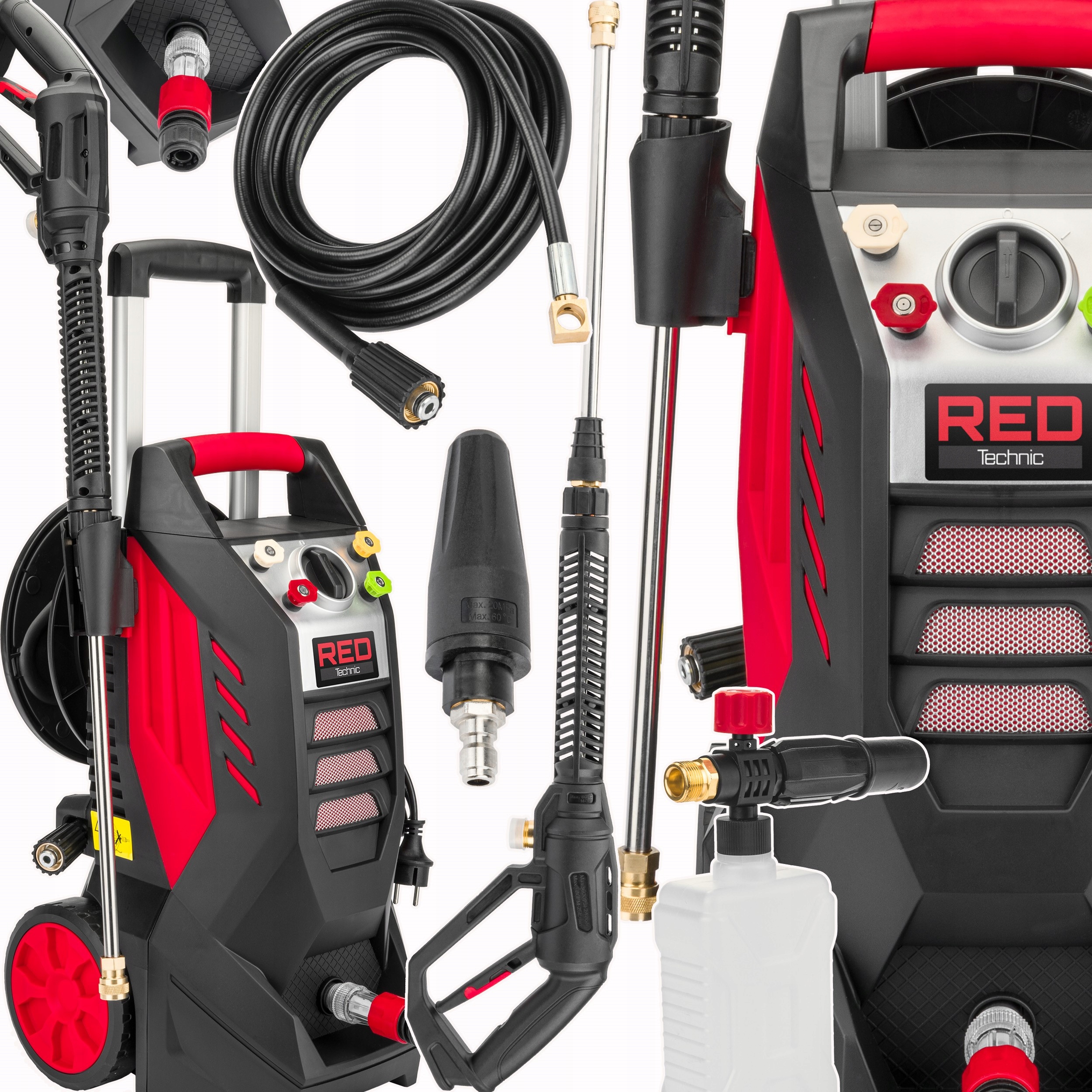 Tlaková umývačka RED TECHNIC 130 bar 2500 W